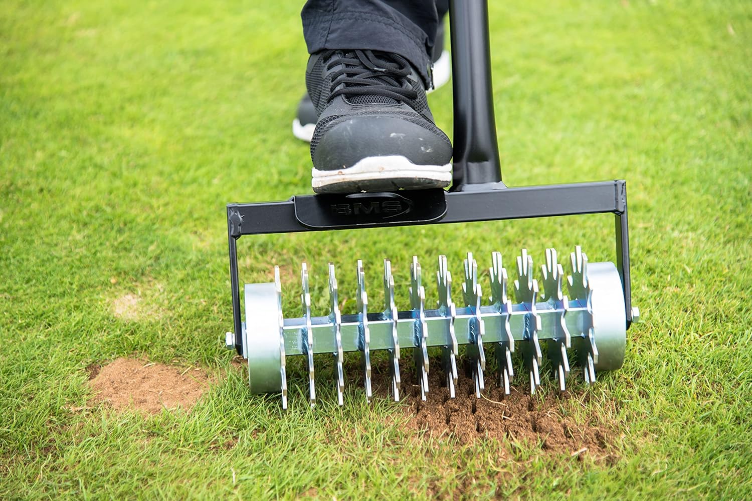 BMS Rotary Hand Seed Slotter, for overseeding worn areas/patches on all fine turf areas