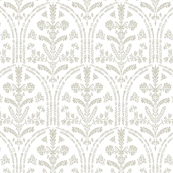 Yasinet Peel and Stick Wallpaper Boho Beige Wallpaper Modern Neutral Contact Paper for Bedroom/Bathroom Beige and White Floral Warerproof Removable Self-Adhesive Wall Paper Vinly 17.3"78.7"