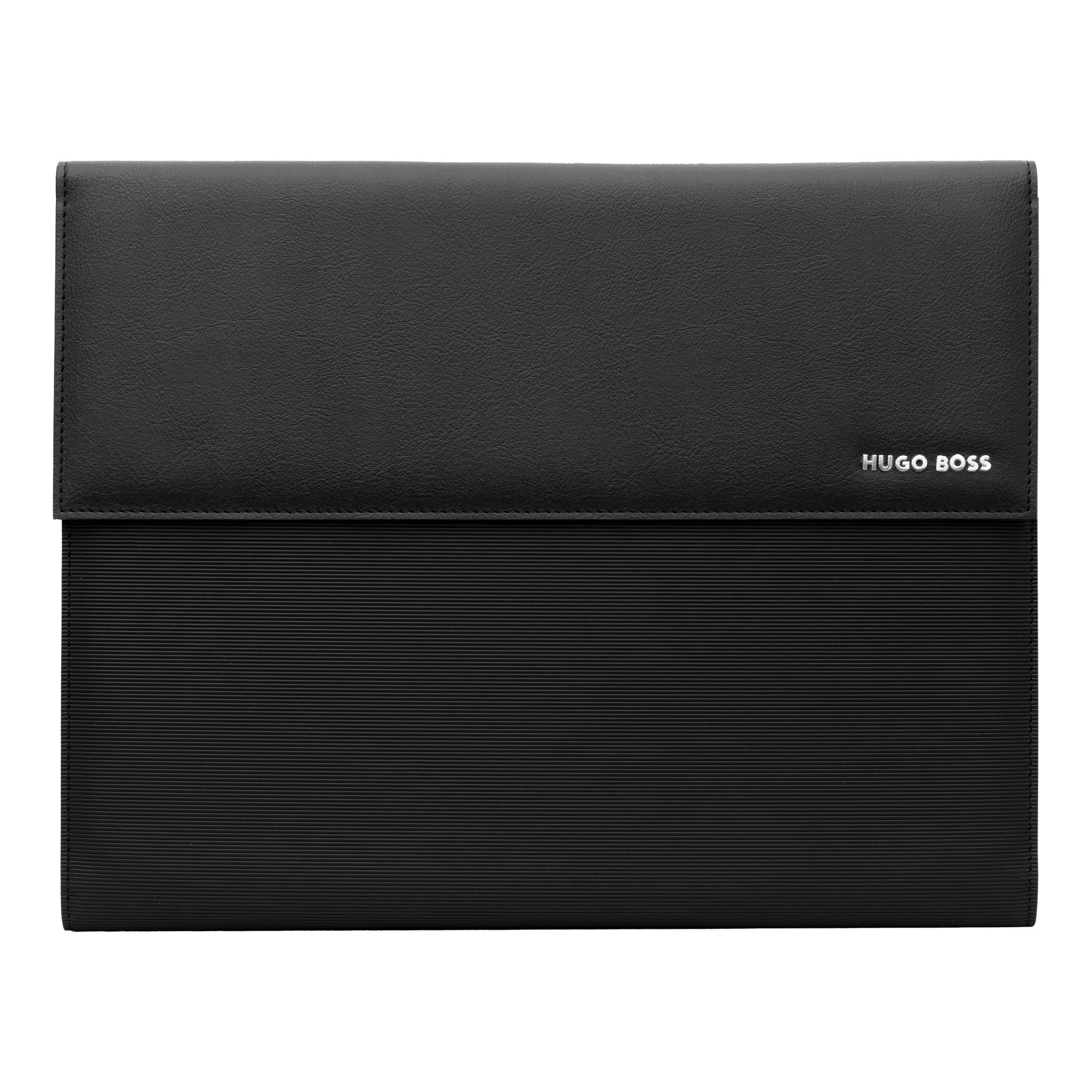 Hugo Boss Cartellina Rigata Nero A4
