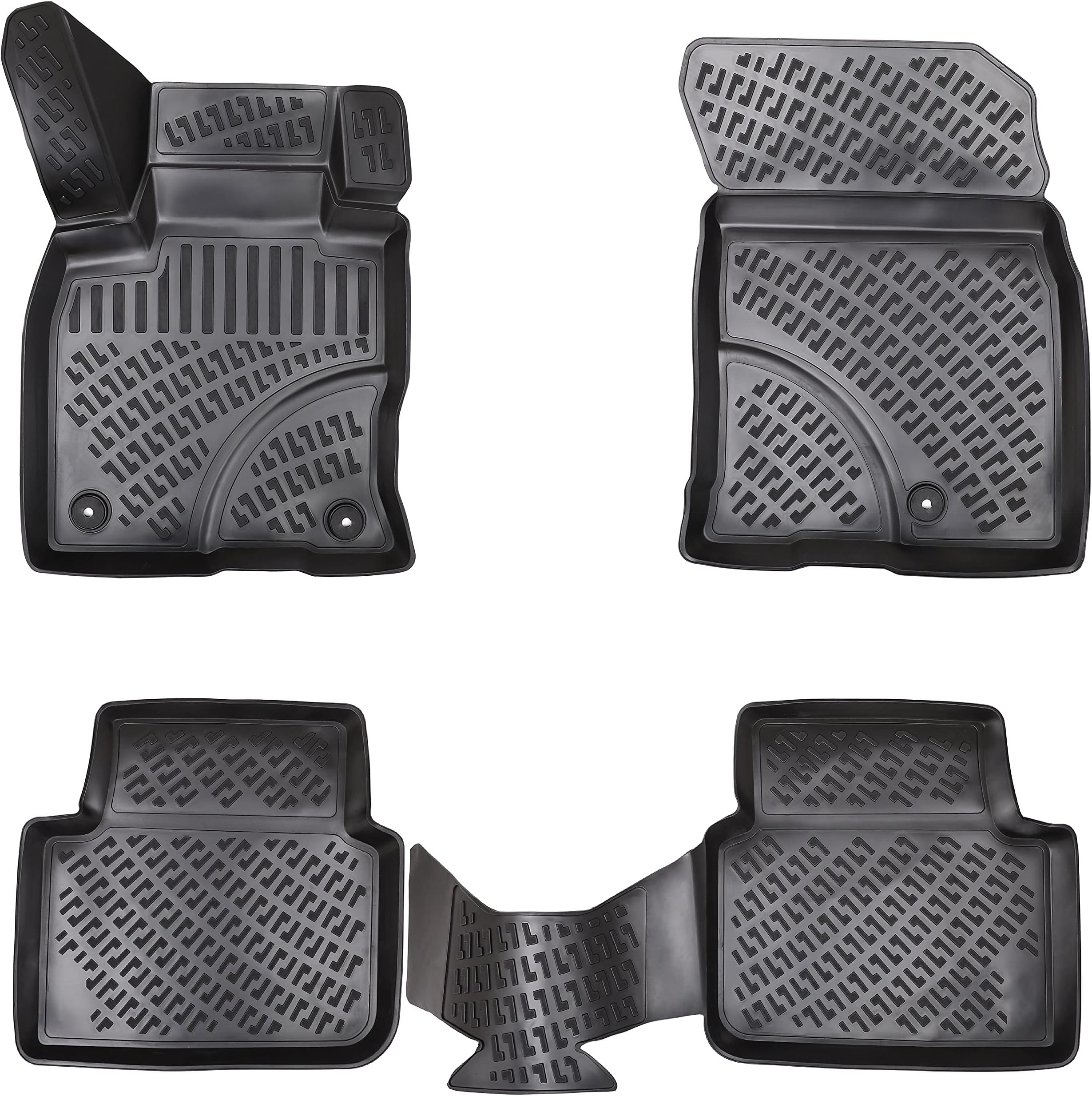 Elmasline Design 3D Gummimatten Set für VW TIGUAN I Baujahr 2007-2018