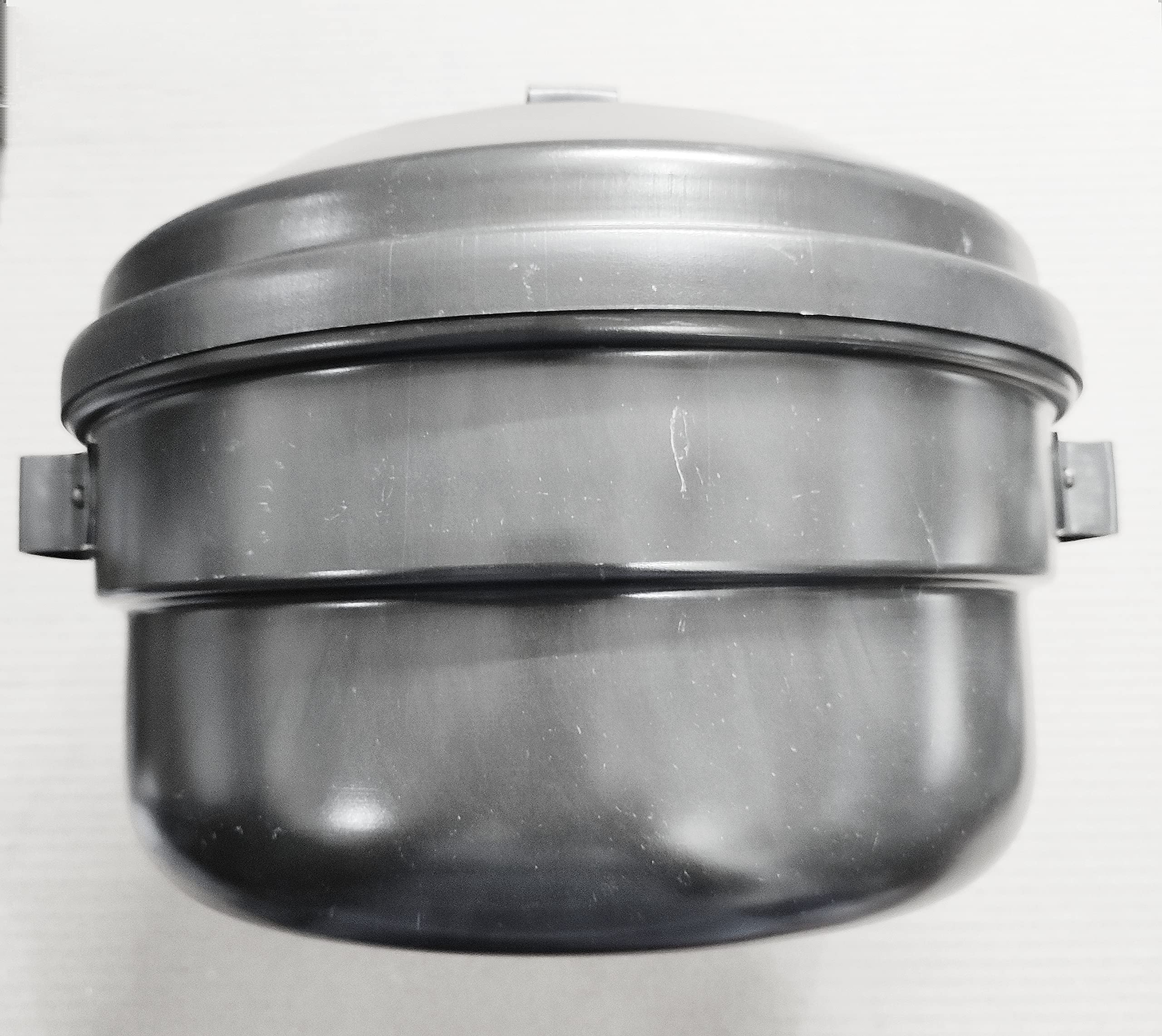 HARISH - Hard ANODISED IDLY Maker/PATRA/Pot/Steamer - 12 Cup (Hard ANODISED IDLY Pot, 12 Cup, Black)