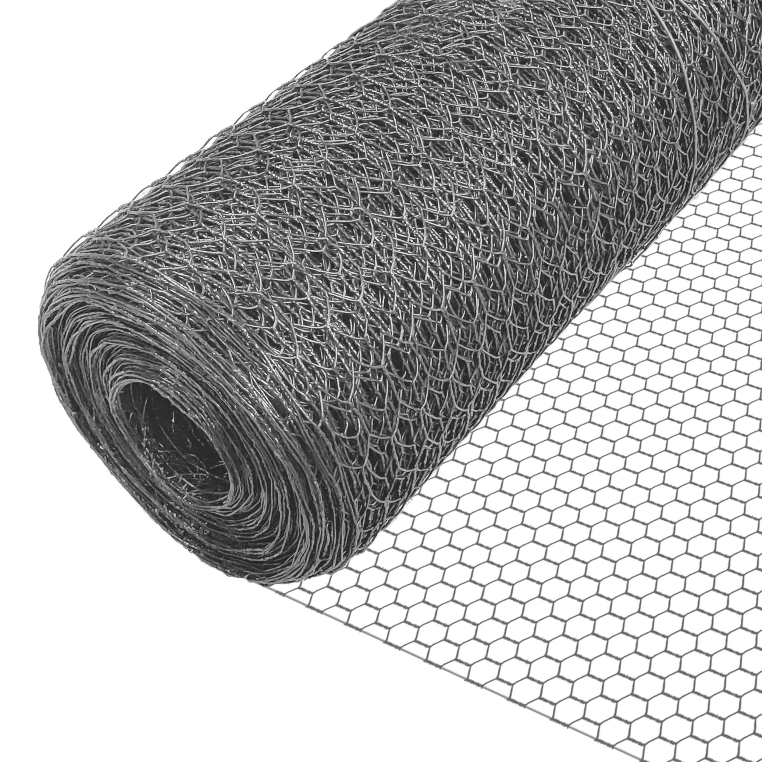 Recinzione A Rete In Plastica Nera 16,4m X 39,9cm - Protezione Per Animali E Giardino Tagliabile