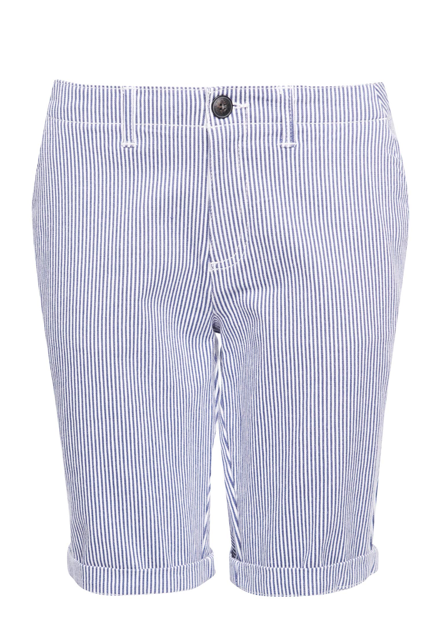 Superdry Women's City Chino Short Short Not Applicable, Blue (Navy Stripe Jkc), 4 (Manufacturer Size: 6)