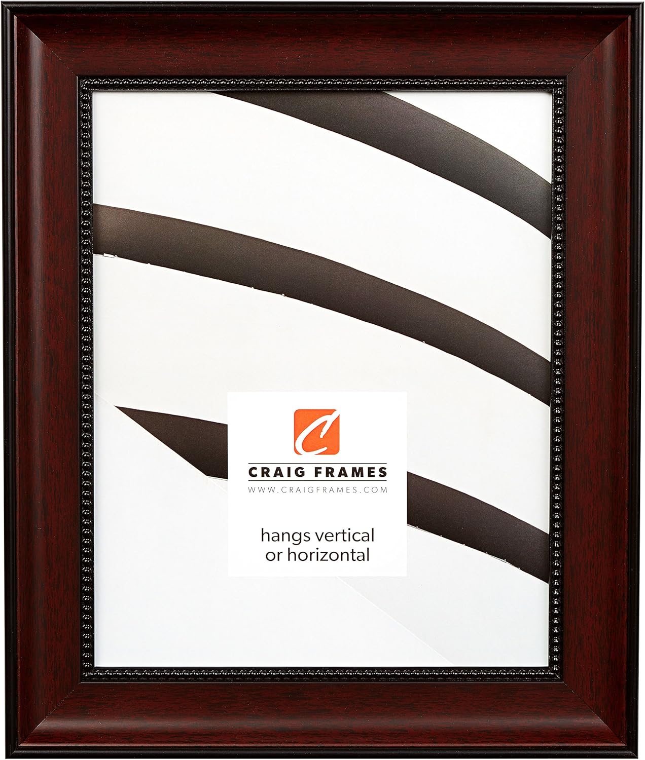 Craig Frames Whittemore, 4x6 Picture Frame, Dark Cherry Red
