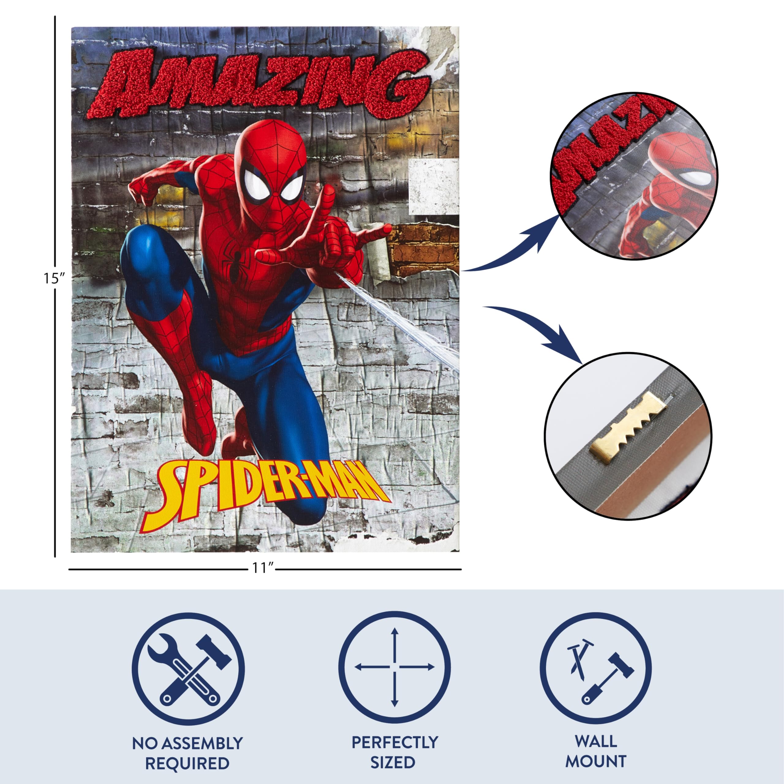 Amazon.co.jp: Idea Nuova マーベル スパイダーマン キャンバス