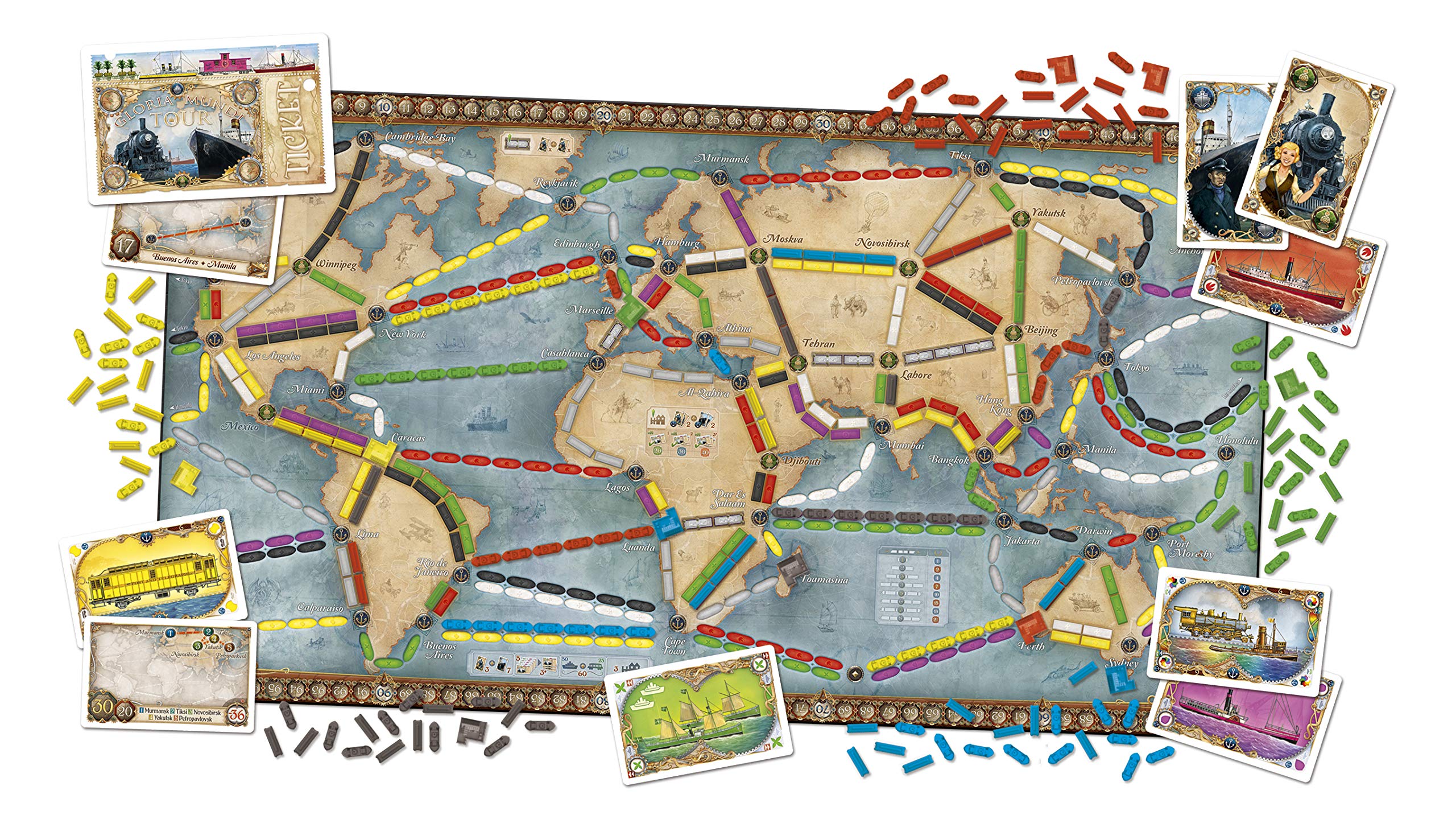 Rebel, Gioco da tavolo "In den Train Fahren": Round Die Welt"
