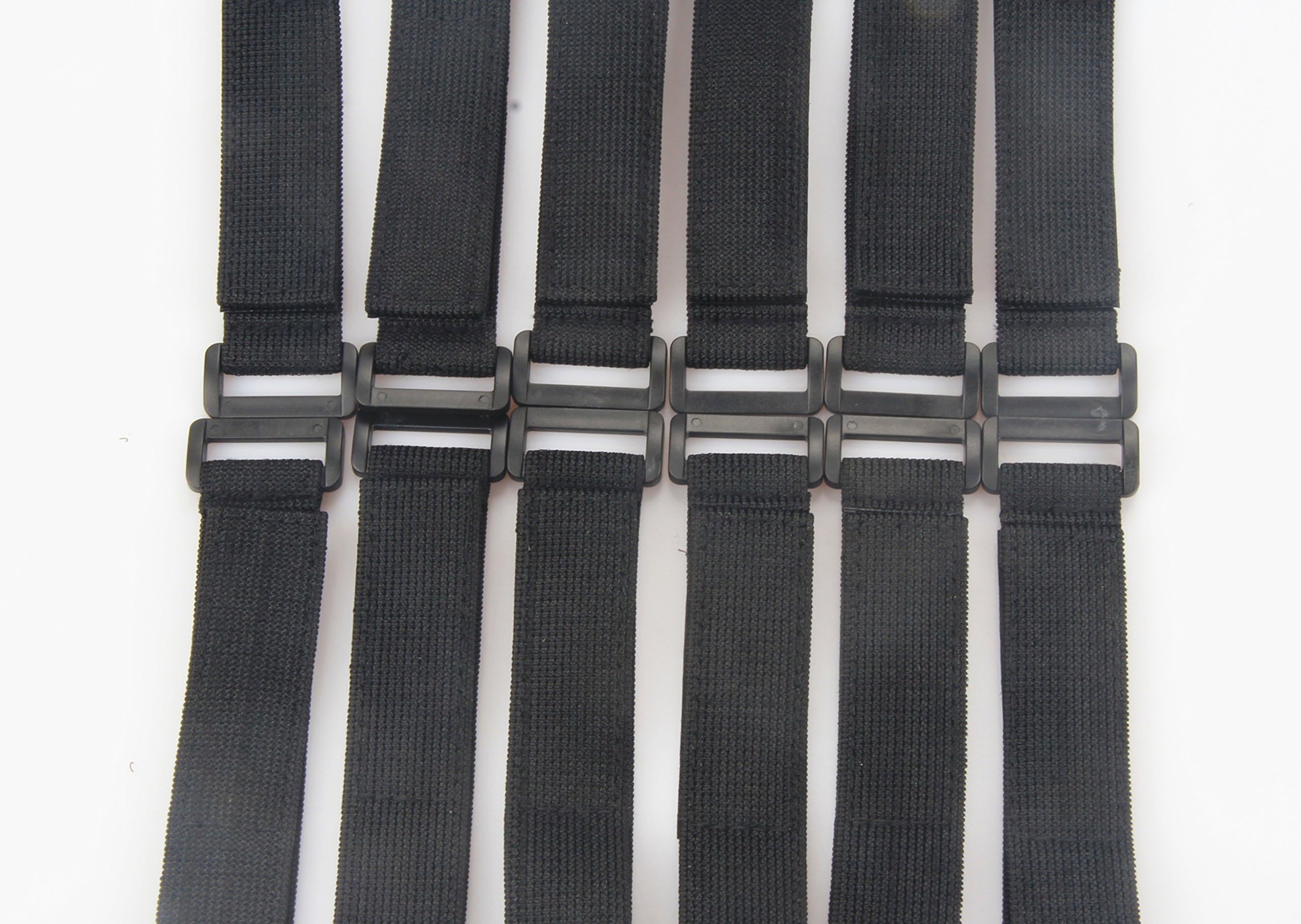 DRFUNDA Hook and Loop Strap Fastener Style Cable Ties Reusable Nylon 30CM X 2.5CM (Pack of 12)