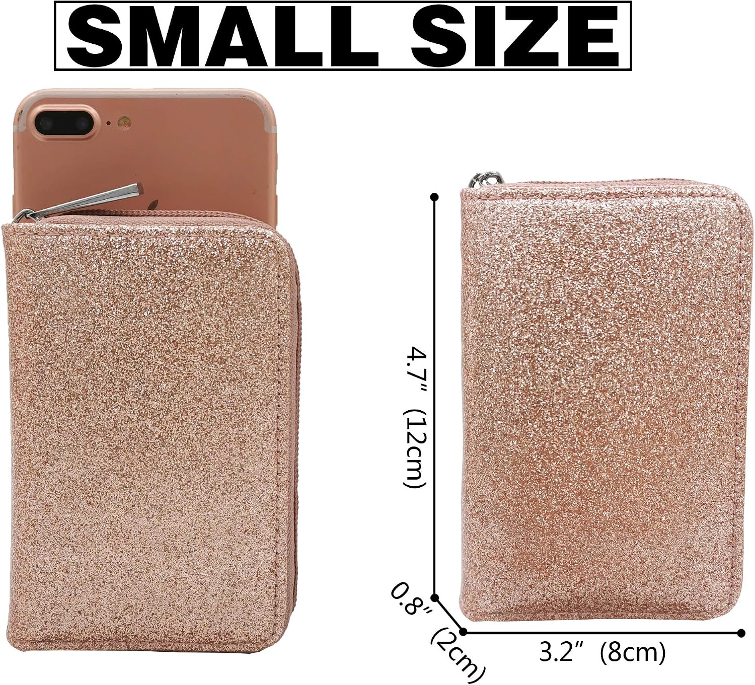 Easyoulife Genuine Leather Credit Card Holder Zipper Wallet With 26 Card Slots image 3