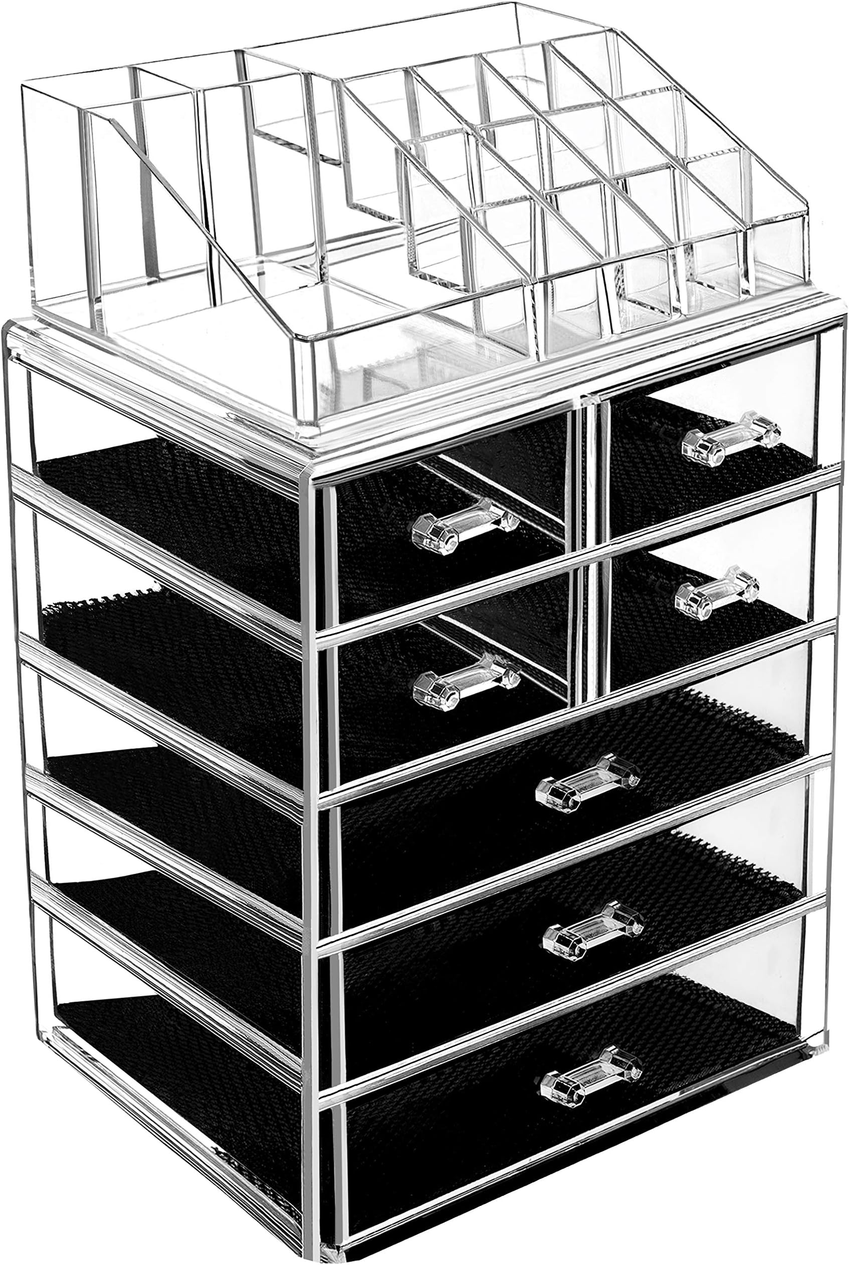 HBlife Makeup Organizer, 360 Degree Rotating Perfume Organizer Clear