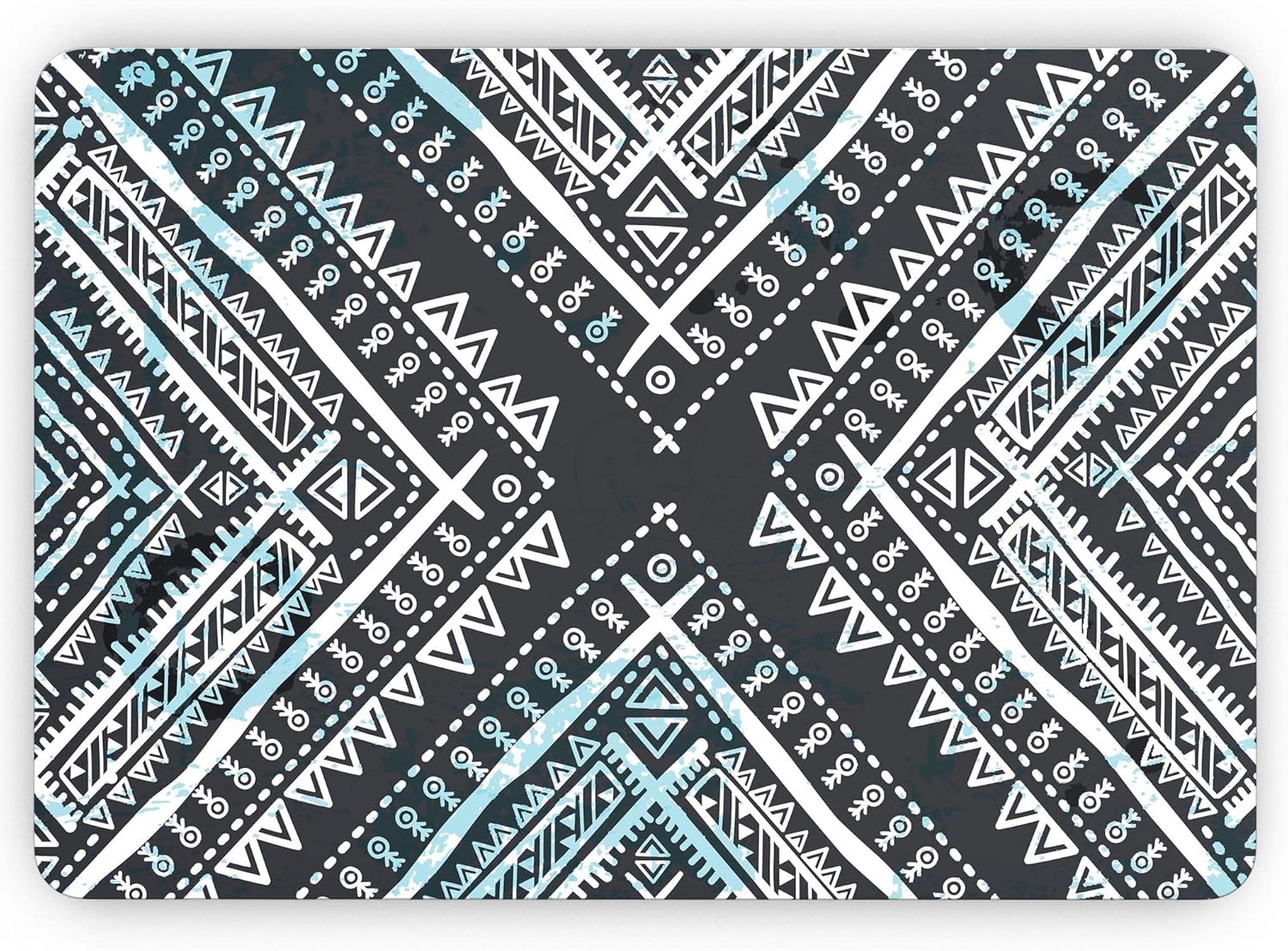 DesignSkinz - Ethnic Aztec Navy Point - Full-Body Wrap Protective Decal Skin Kit Compatible with MacBook 14" Pro M1 (A2442)
