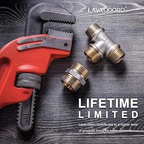 Miniatura 7 de Lava Odoro Dispensador de jabón para fregadero de cocina, dispensador de jabón dorado para fregadero, moderno y cuadrado integrado para fregadero de