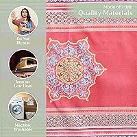 Vista 157 de Maison d' Hermine - Juego de 4 servilletas 100 % de tela de algodón lavable, decorar o regalar, hogar, cocina, comedor, fiestas de cóctel