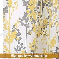 Vista 3 de DriftAway Leah - Cortina de ventana con aislamiento térmico y estampado floral abstracto, bolsillo para cortinero, 52 x 14 pulgadas, más cabecera