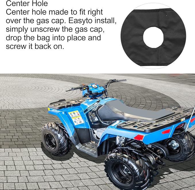 Alforja para Quad ATV 4 ruedas Negro 600D Oxford miniatura 5