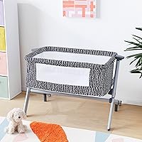 Vista 9 de Dream On Me Moisés Flora Compacto y Moderno, Blanco y Negro