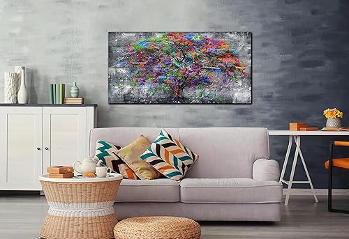 Miniatura 118 de SIXTTART Banksy - Arte de pared en lienzo para sala de estar, arte de pared de graffiti callejero para dormitorio, pintura abstracta grande, arte