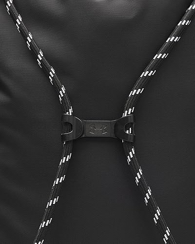 Vista 5 de Under Armour Mochila Hustle unisex, (001) NegroNegroBlanco, Talla única