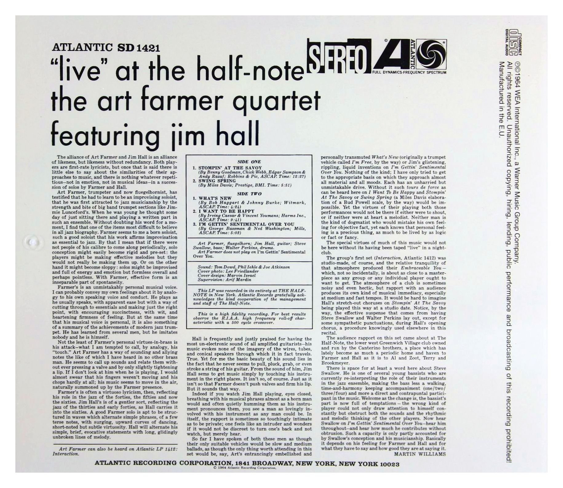 Live At The Half Note (Japan 24 Bit)