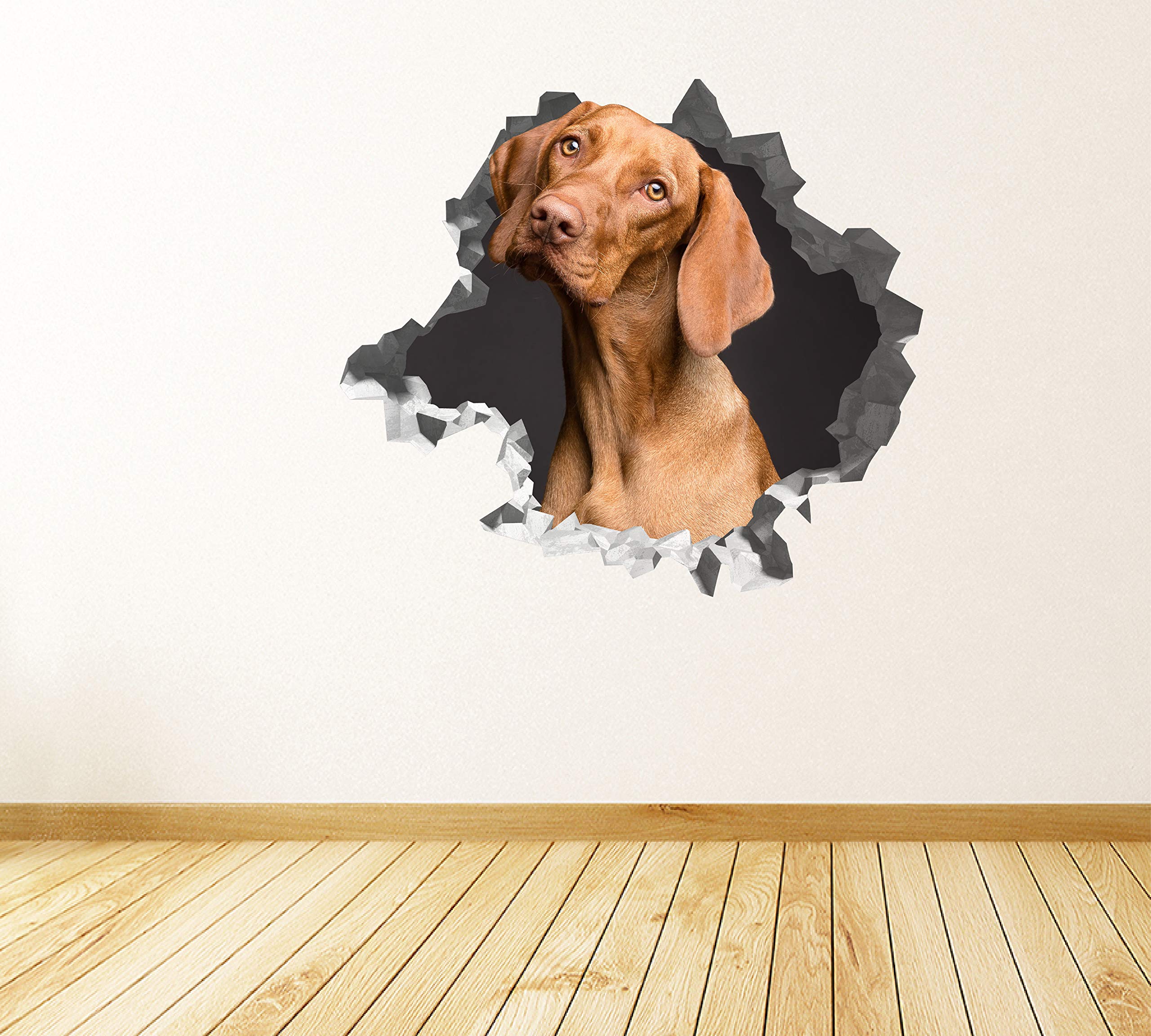 Perro Vizsla Pegatina - Calcomania Animales - Decoración de Cuartos Niños - Sticker de Perros - Decoración Infantil - JS369 (Gigante: 127 cm x 117 cm)