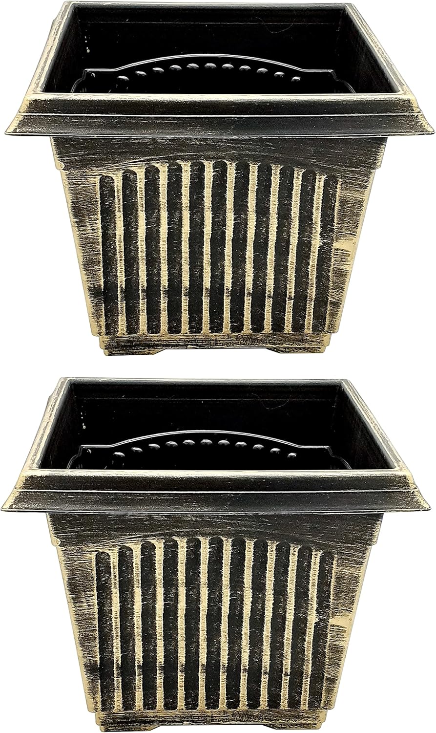 SG Traders Plant Pot, Large Square Plastic Planter for Garden, Flower