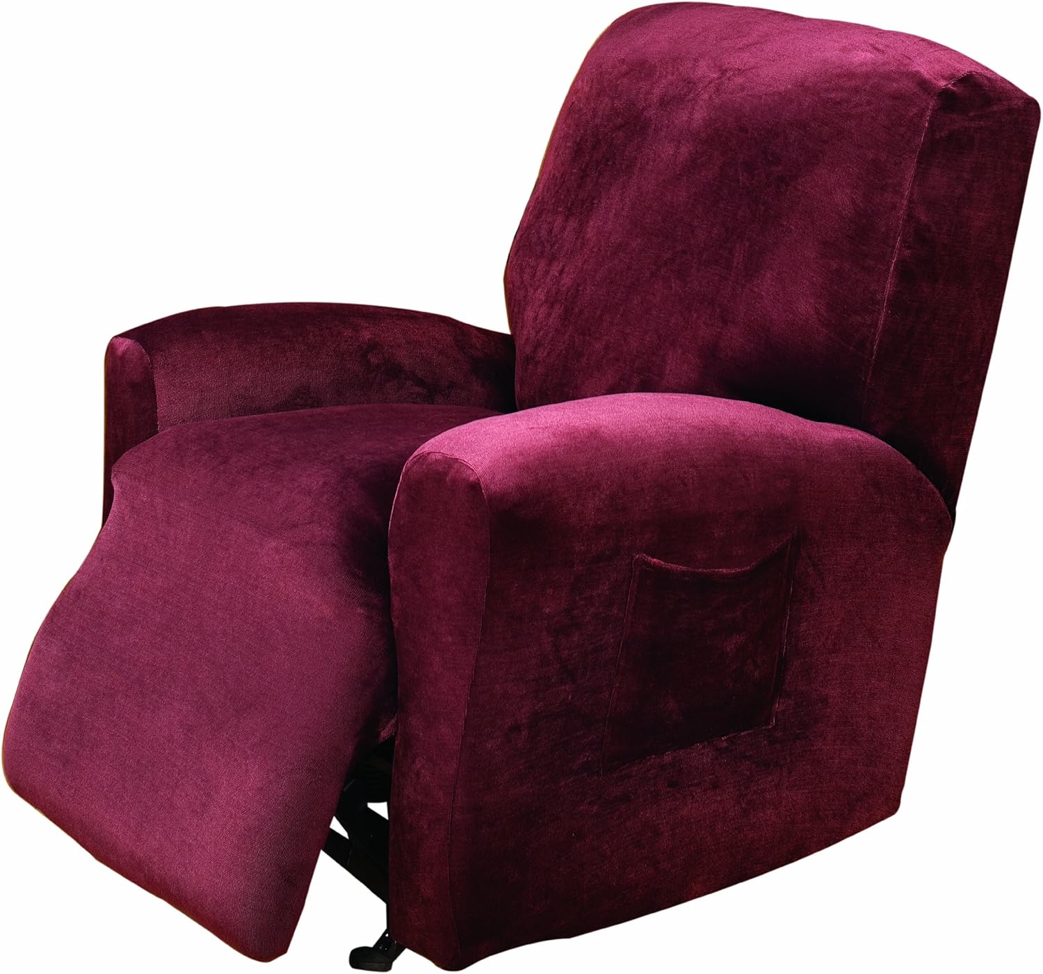 TexStyle Slipcover Plush Recliner, Merlot Home & Kitchen