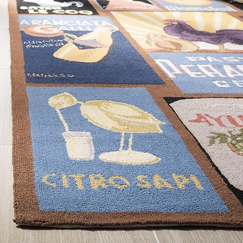 Miniatura 3 de SAFAVIEH Chelsea Collection - Alfombra de pasillo de 2 pies 6 pulgadas x 8 pies, color marfil, lana de campo francesa enganchada a mano, ideal para