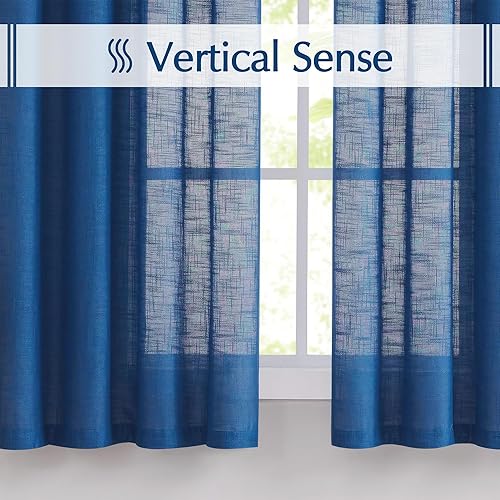 Miniatura 8 de Fmfunctex - Cortinas semi-transparentes con textura de lino