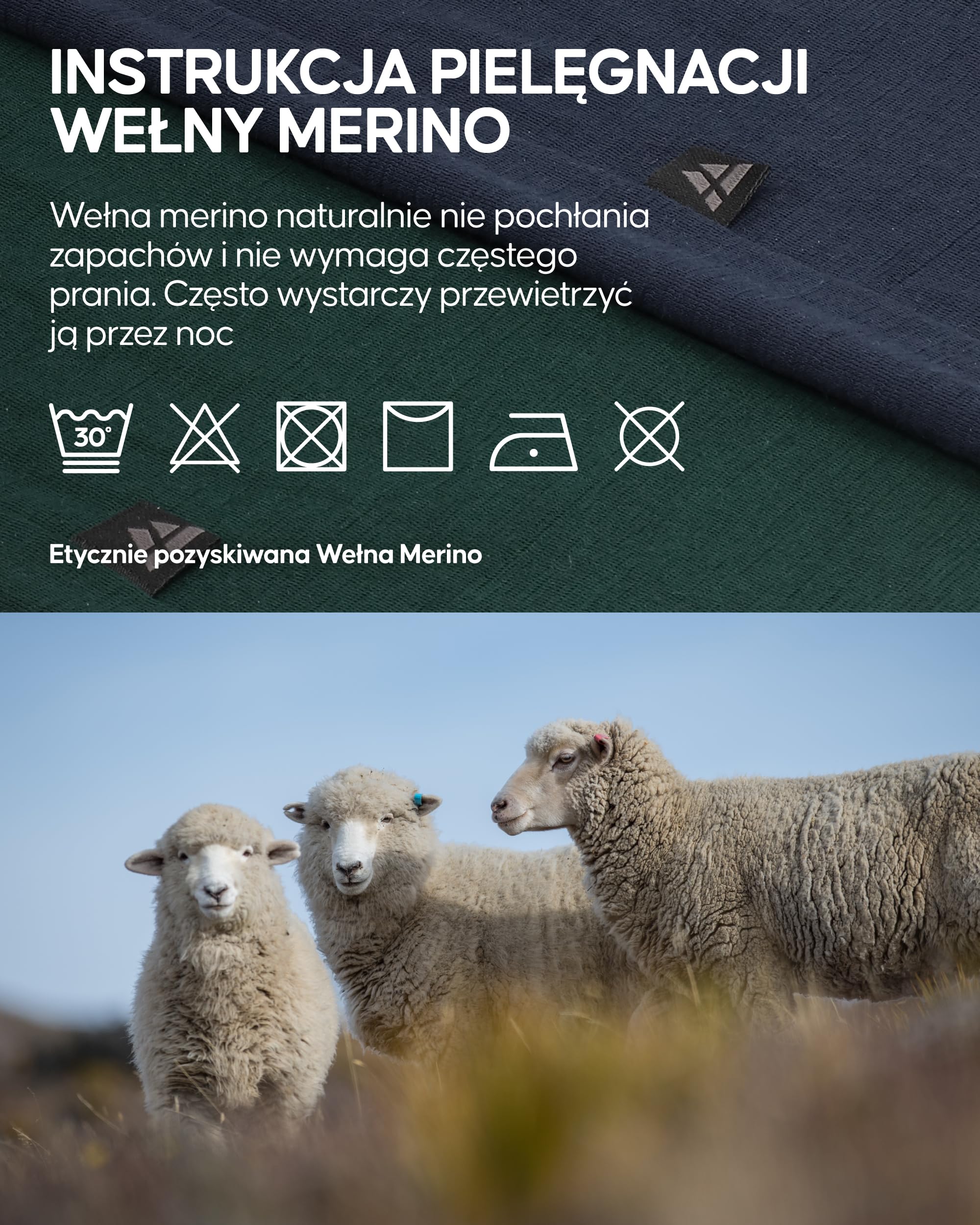 DANISH ENDURANCE Komin z 100% Wełny Merino, Lekka Kominiarka, Wielofunkcyjna Bandana, dla Mężczyzn i Kobiet, Unisex