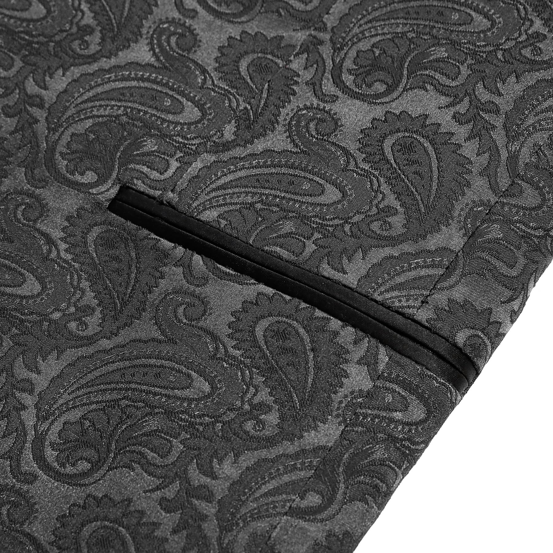 Allthemen Abito da Uomo 2 Pezzi Paisley Slim Fit Smoking Shawl Lapel Formale 1 Bottone Elegante Blazer Pantaloni Sposa