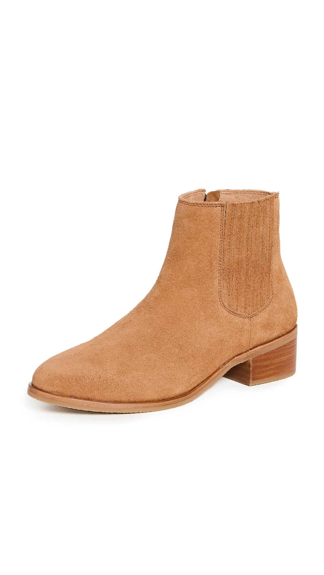 SoludosWomen's Delancey Booties, Tan, 6 Medium US