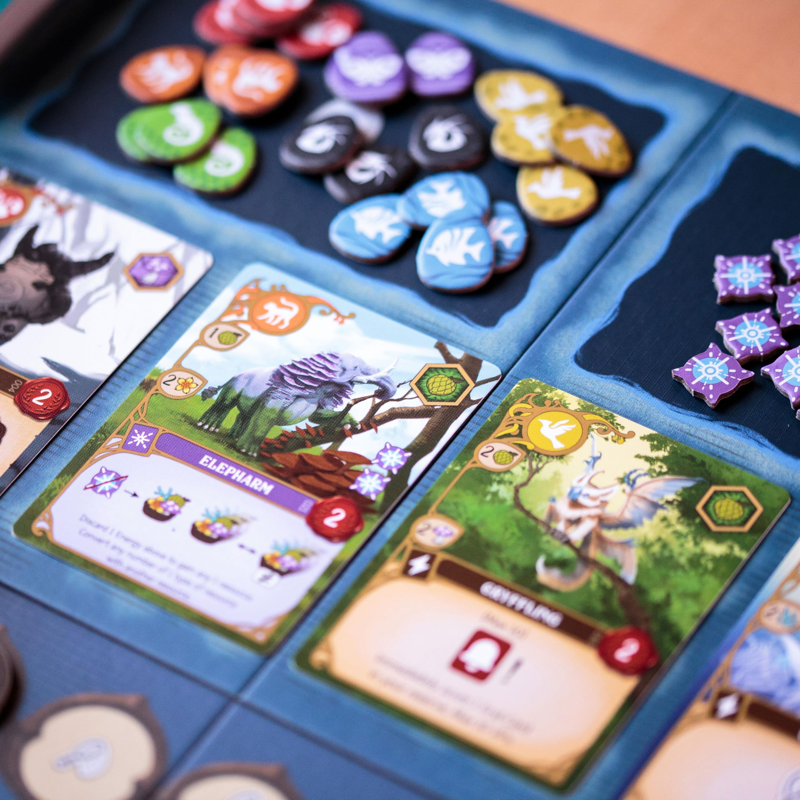 Wondrous Creatures Board Game, Worker-Placement & Tableau Building