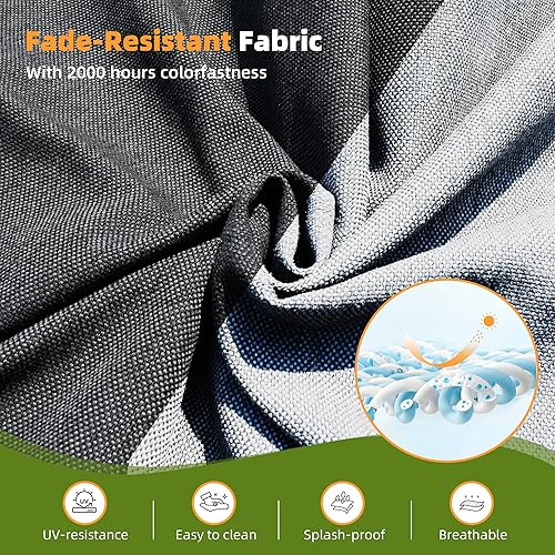 Miniatura 3 de Juego de sofá seccional para patio al aire libre, muebles de ratán de 4 piezas, juegos de conversación de patio con fogata, sofá giratorio, asientos