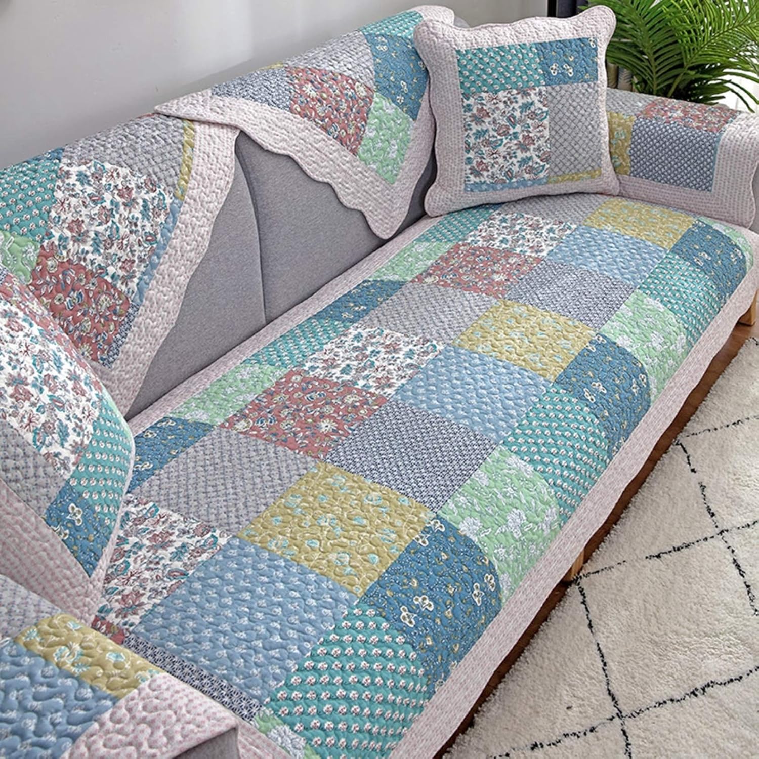 ソファーカバー マルチカバー 北欧 ソファーカバー 替えカバー 四季適用 肘付き 春夏 爪とぎ防止 汚れ防止 キズ防止 柔らかい 滑