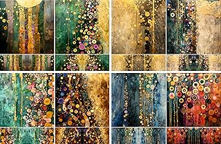 Klimt Abstract Decoupage Rice Papers, 8 x 11.5 inch (A4) - 4 Sheets | 16 Pieces | 8 Unique Designs | Versatile Designs for Art Projects & Crafting by Craft KREATIVELY