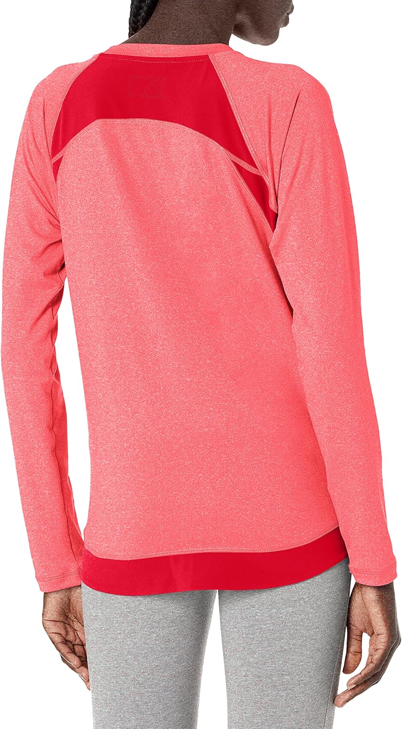 Cutter & Buck Women's Long Sleeve Response Active Hybrid Tie Waist Crew Neck Top