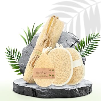 Vietnamese Natural Loofah Exfoliating Body Scrubber Pads, Dish Wash Sponges and Whole Gourd Back Exfoliate
