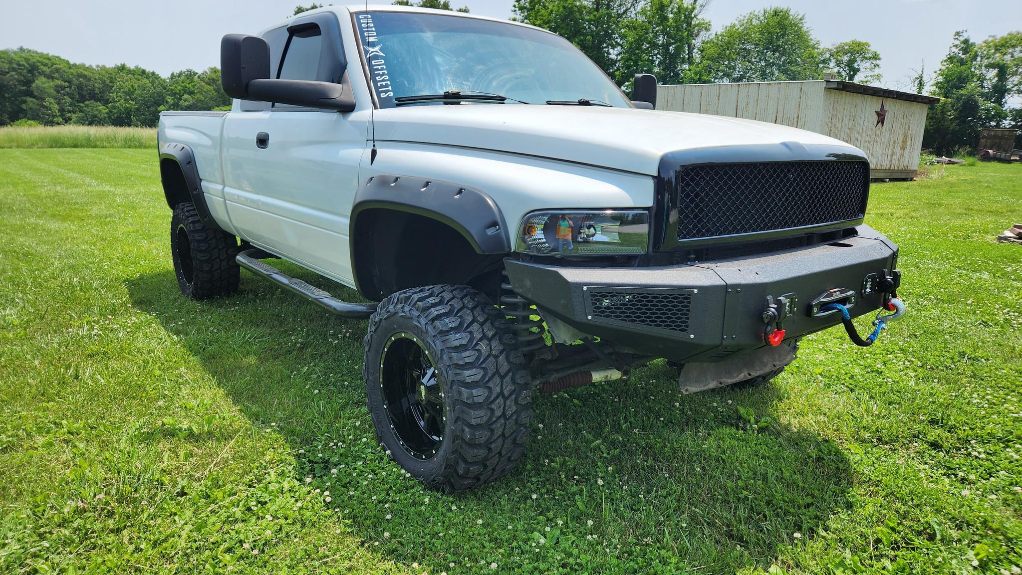 Front Bumper Textured Black Steel Bumper - Product View