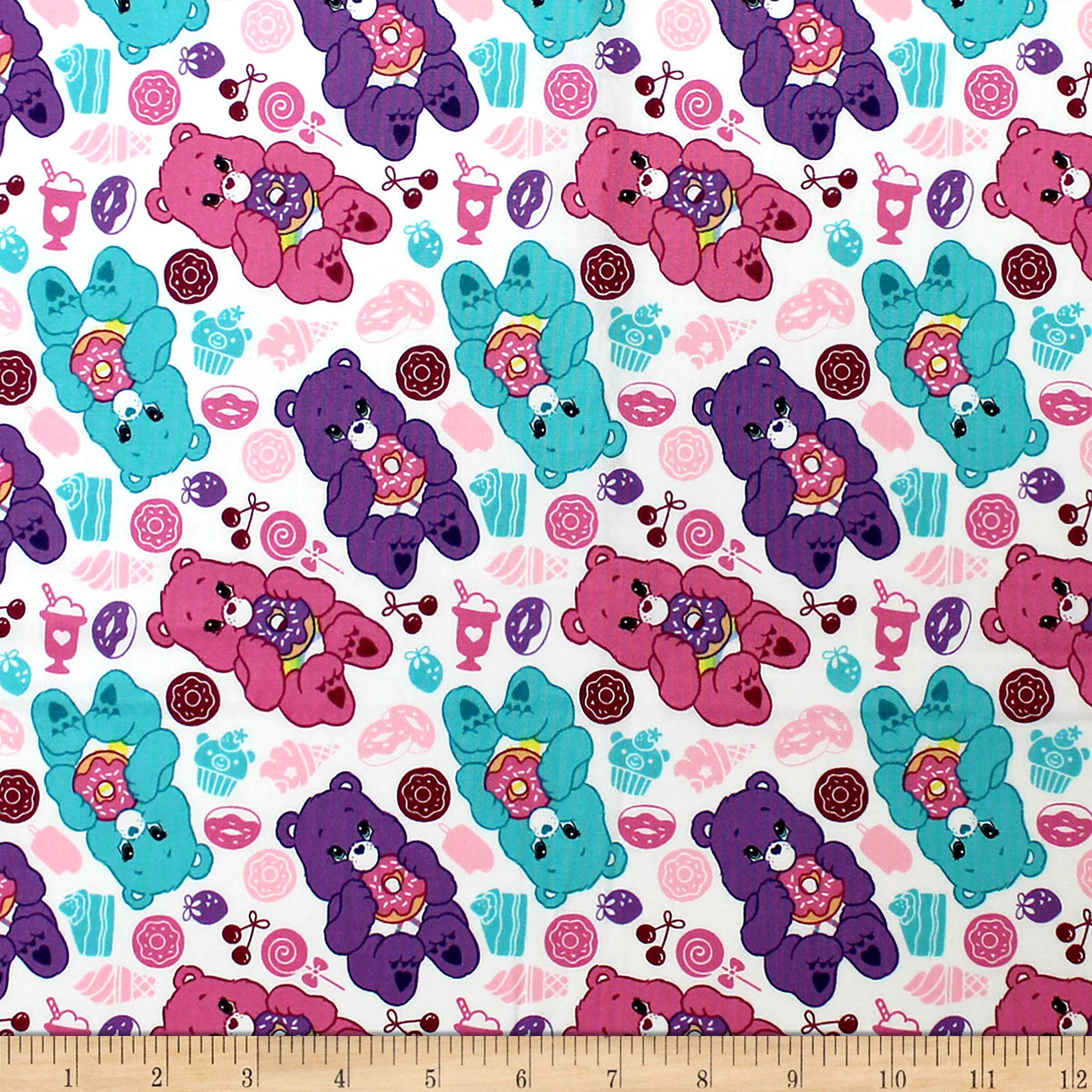 Buy Camelot Fabrics Care Bears Sparkle & Shine Sweets in Fabric, White