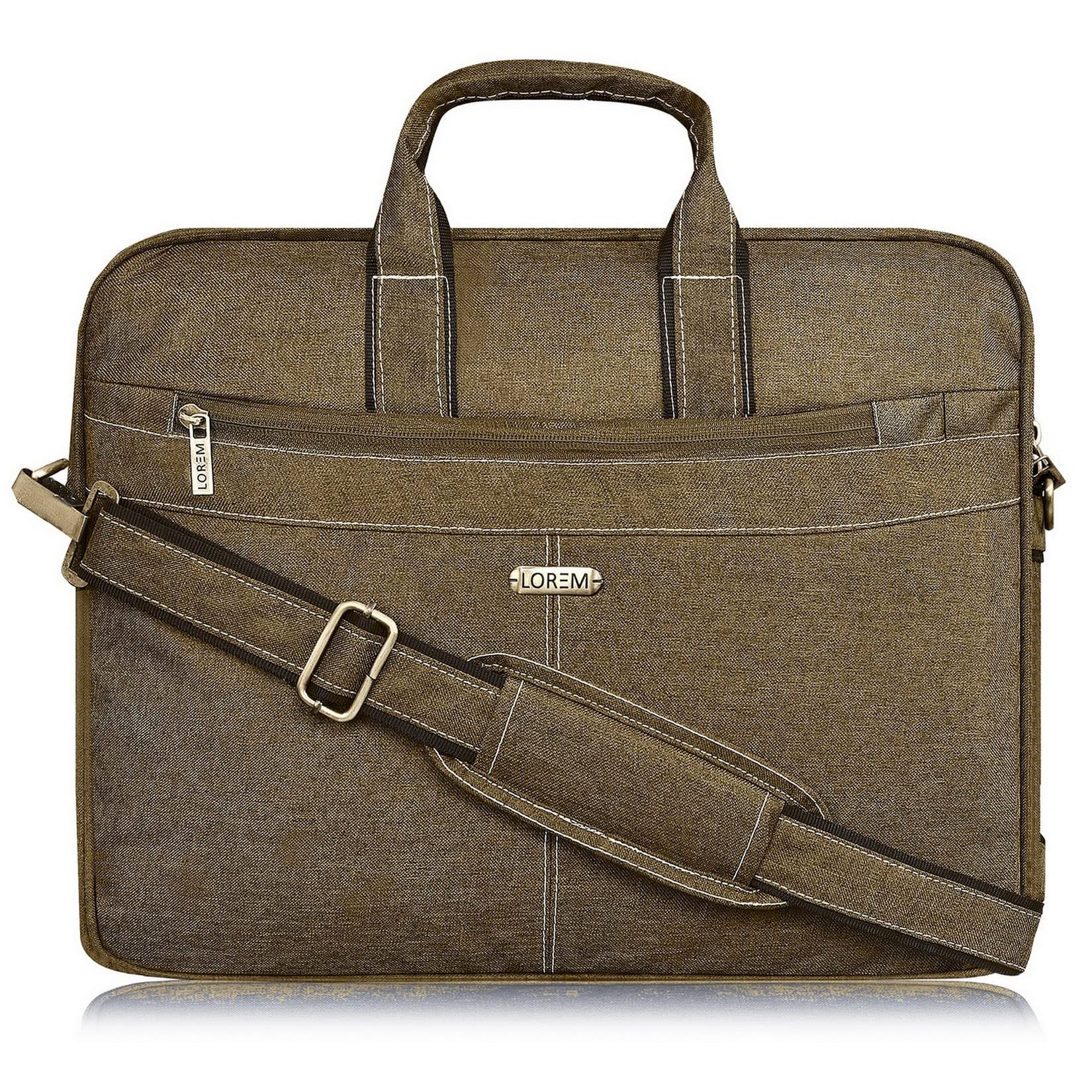 LOREM Khaki Linen 10L Laptop Messenger Bag for Men & Women BG40-UFBG (B0B58L5NF6) Amazon Price History, Amazon Price Tracker