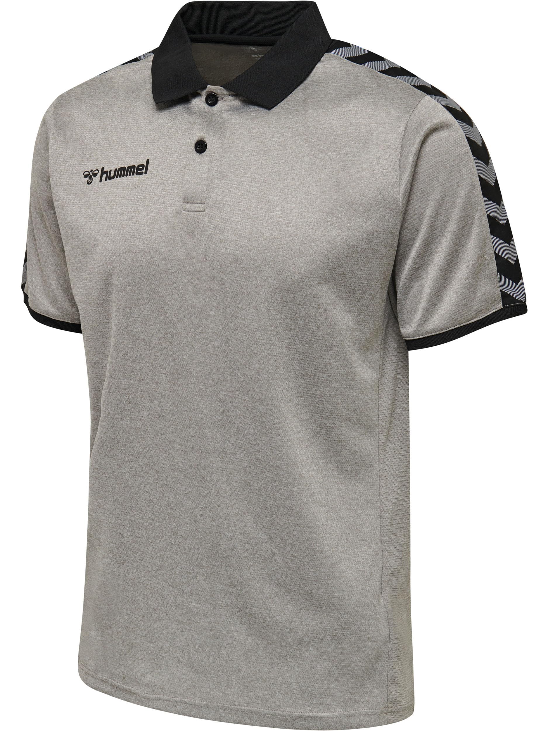 hummel Hmlauthentic Men's Functional Polo Shirt, mens, Polo, 205382-2006-S, grey melange, S