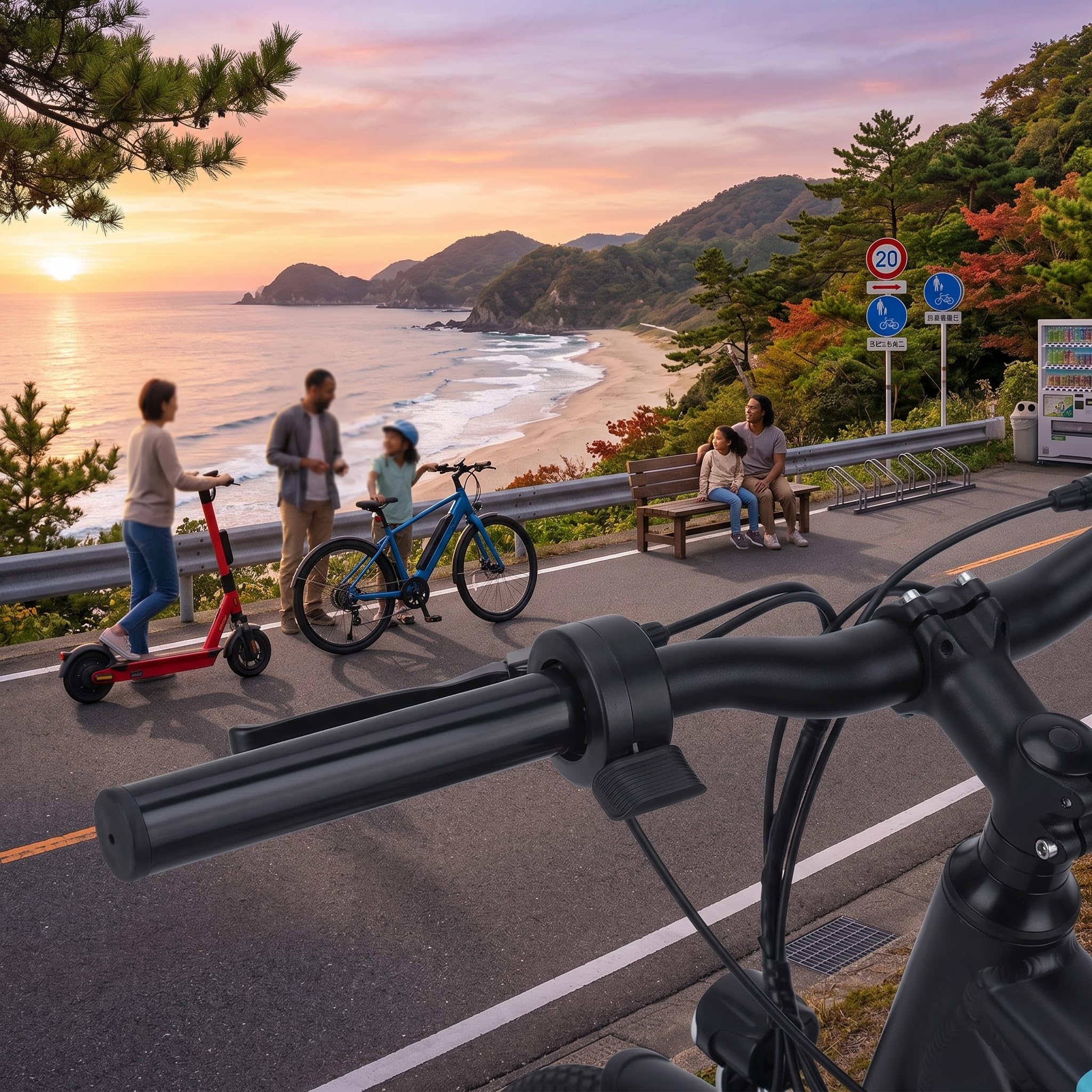 Amazon.co.jp: 電動自転車 親指 ツイスト スロットル 取り付け簡単