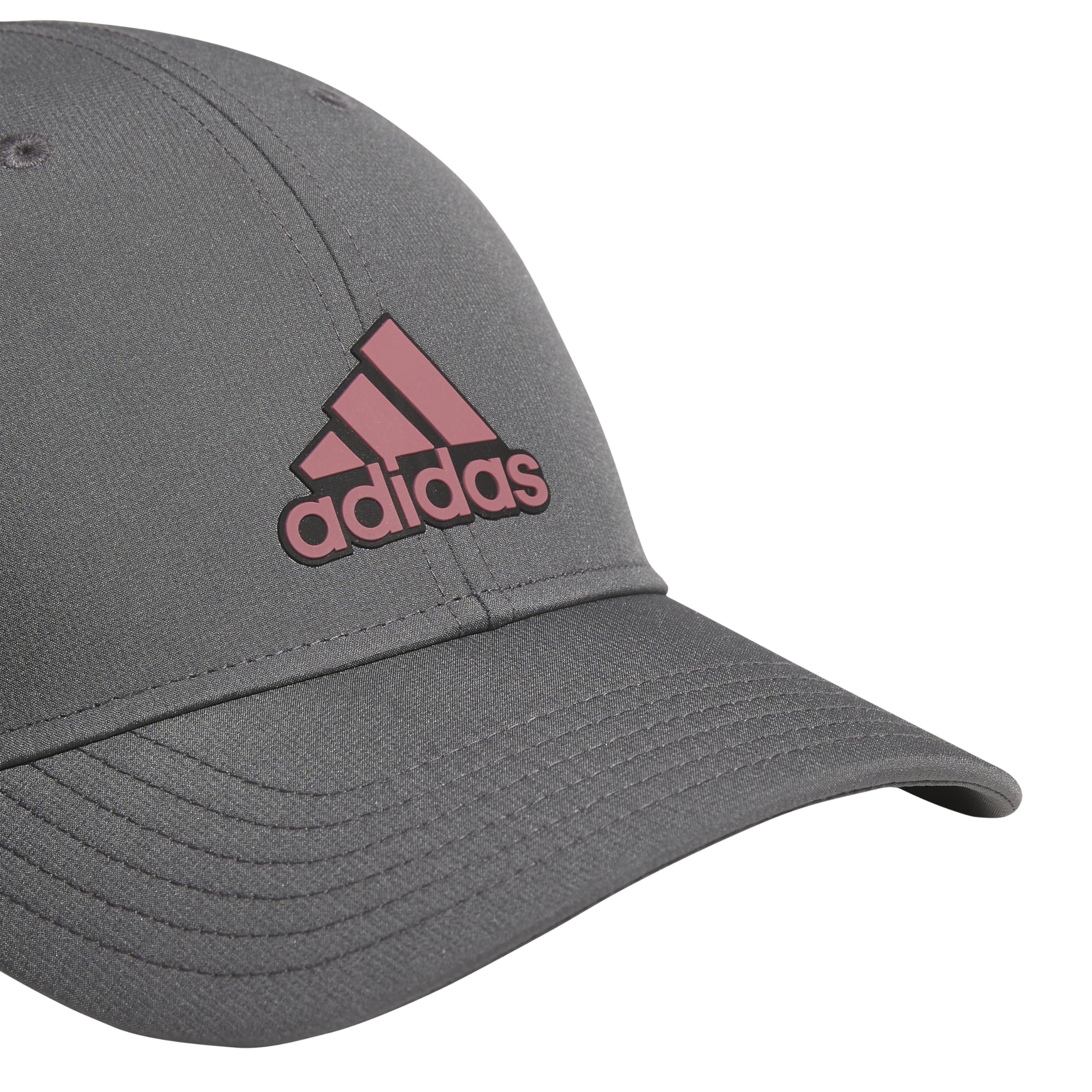 adidas Alliance Medium Crown Structured Adjustable Fit Strapback Hat Baseball, szary/czarny/karmazynowy, jeden rozmiar męski, szary/czarny/karmazynowy, rozmiar uniwersalny