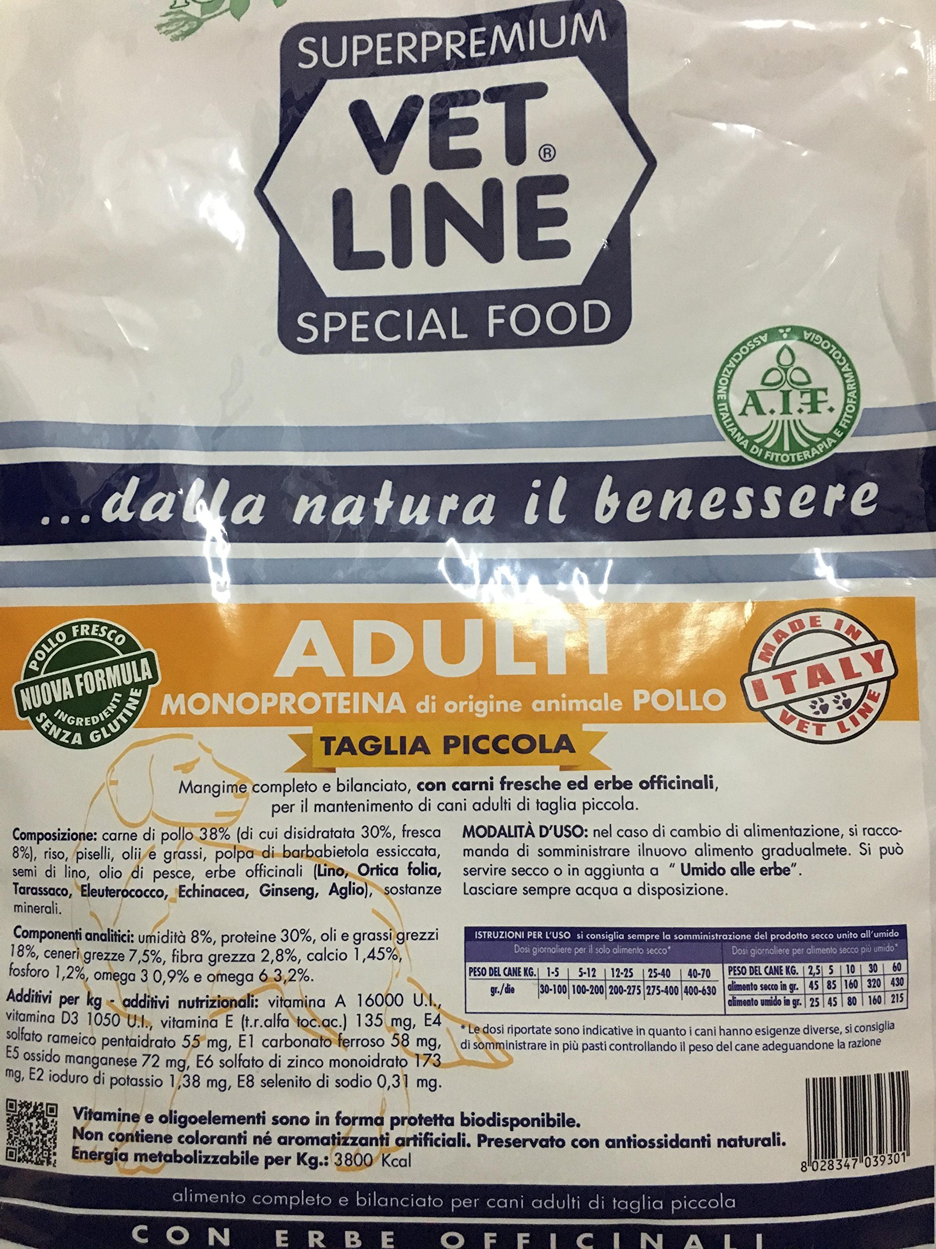 Vetline Cane Adulto Mini Pollo 3 Kg - 4