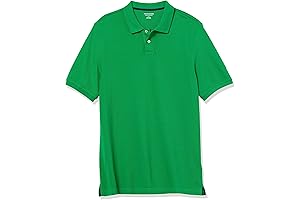 Men's Regular-Fit Cotton Pique Polo Shirt: Value-Driven Style at Dollar Tree