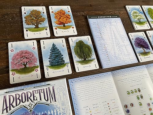 Miniatura 3 de Renegade Game Studios Juego de cartas de estrategia Arboretum que desafía a 2-4 jugadores de 8 años en adelante a crear el jardín más hermoso (el