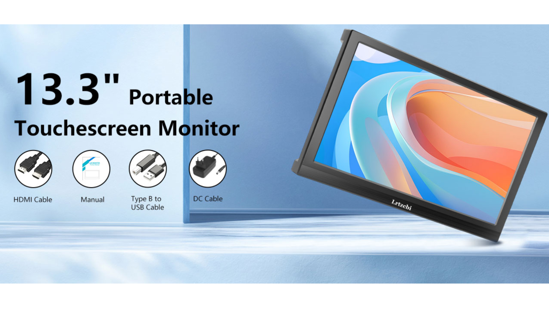 新品未使用portable monitor 13.3 inch 2560x1600p 2.5K Portable Monitor External Display