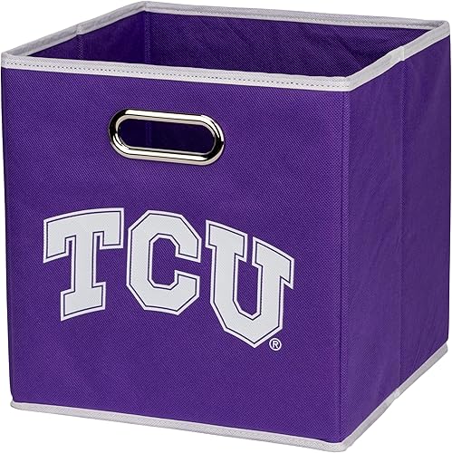 Miniatura 13 de Franklin Sports Cubos de almacenamiento de tela del equipo universitario de la NCAA hechos para adaptarse a organizadores de almacenamiento