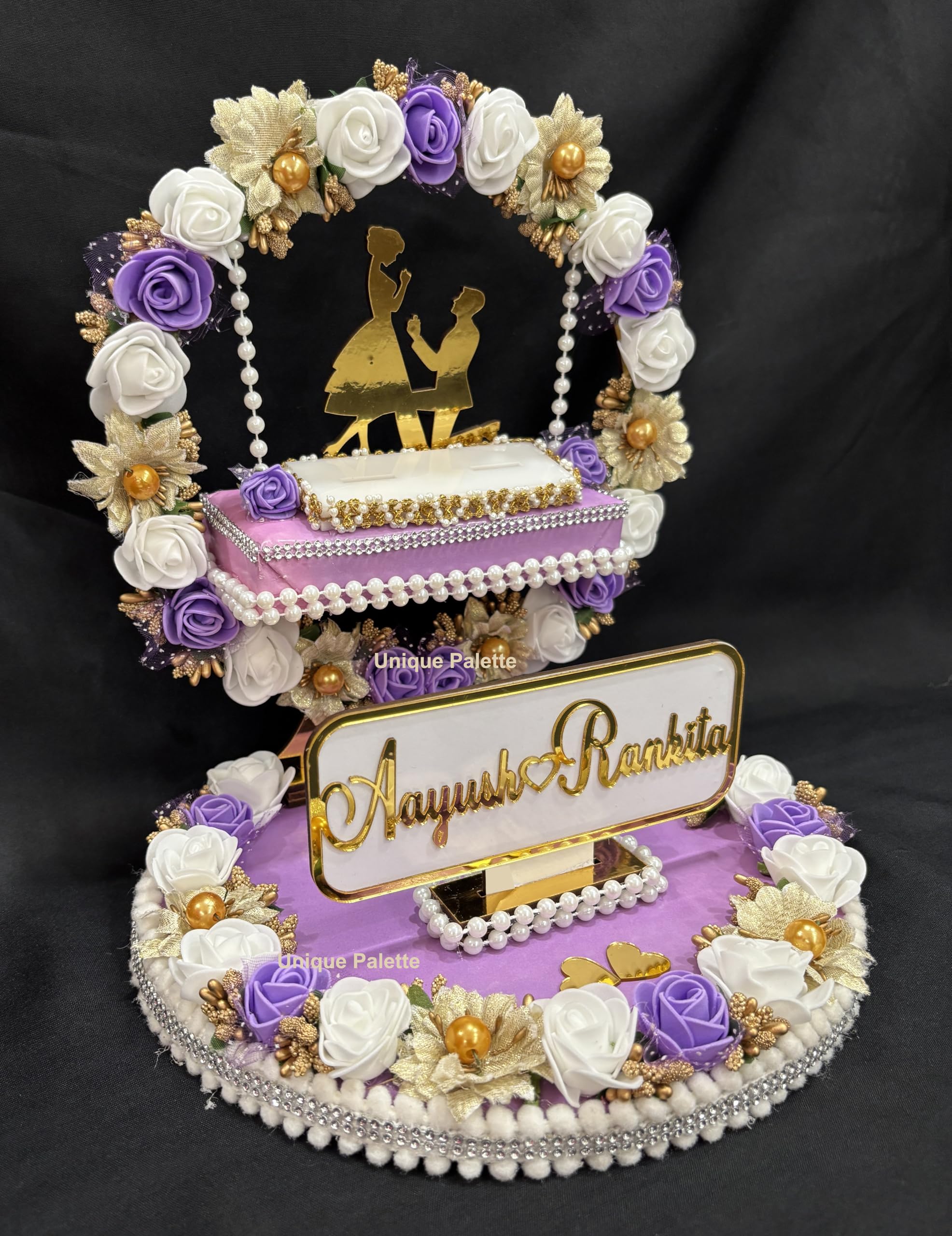 Custom Wedding Ring Platter - Personalized Decor -2