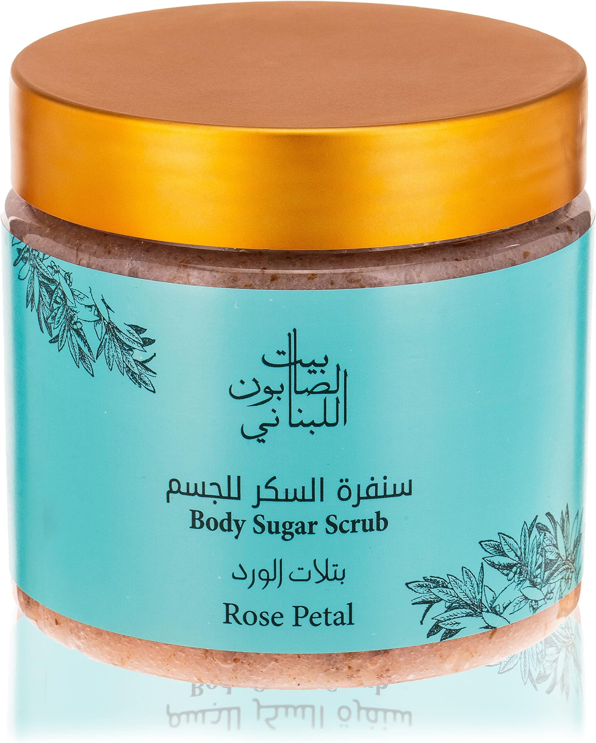 Bayt Al Saboun Al Loubnani Rose Petal Body Sugar Scrub, 500G
