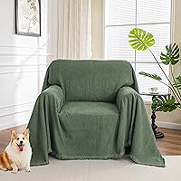 Vista 71 de MYSKY HOME Funda de Sofá Fundas de Sofá Fundas de Sofá para Sofá de 3 Cojines Apto para Mascotas, Funda de Sofá en Forma de L Fundas de Sofá Verde